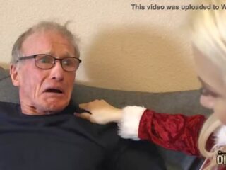 70 year old man fucks 18 year old sweetheart she swallows all his cum