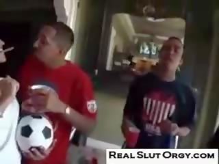Real prostitute orgy soccer game 1 hour after party