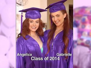 GIRLS GONE WILD - Surprise graduation party for teens ends with lesbian sex movie