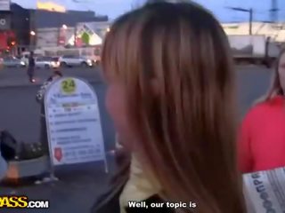 Luscious reality x rated video at Prague streets clip