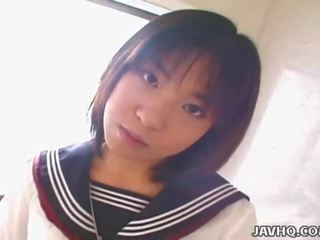 JAVHQ: outstanding Japanese school girl's first time.